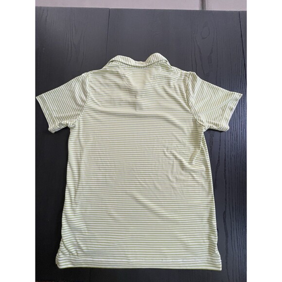 Garb Lime Green Striped Boys Golf Pinehurst Polo Size X-Large - Picture 2 of 6
